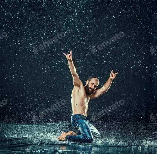 Preview: The Male Break Dancer In Water.
