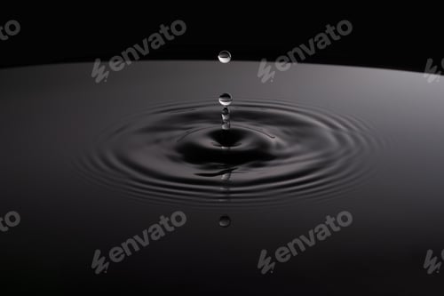 Preview: Water drops form rings on surface