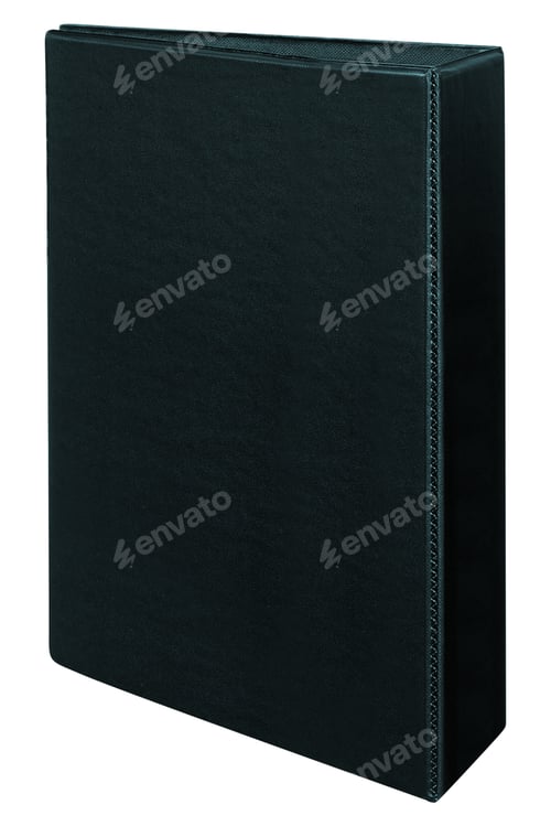 Preview: black folder isolated on white background