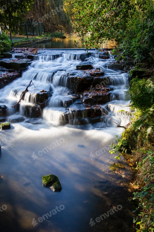 Preview: Long exposure of Carshalton Ponds Waterfall