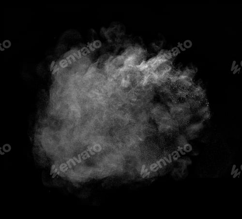 Preview: smoke steam fog powder air background shape black