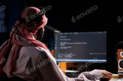 Preview: Arab Developer Compiling Code