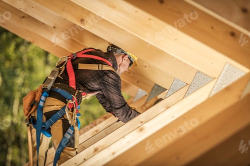 Preview: Wooden Roof Frame Construction