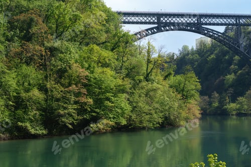 Preview: Iron bridge over Adda river at Paderno