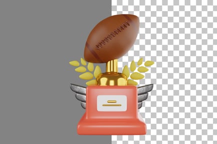 Preview: Rugby Trophy 3D Icon