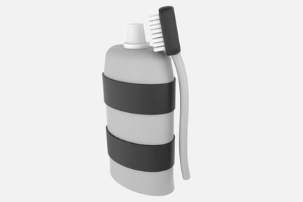 Preview: Brush Teeth 3D Illustration