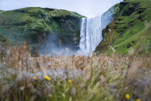 Preview: The famous Skogarfoss waterfall in the south of Iceland