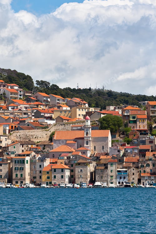 Preview: Sibenik, Croatia view from the sea