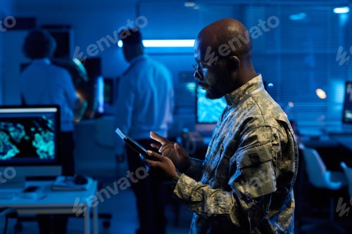 Preview: Man scrolling through online data