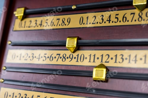 Preview: Wall Mounted Wooden Snooker Score Board