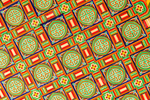 Preview: Ceiling decoration in Korean traditional architecture