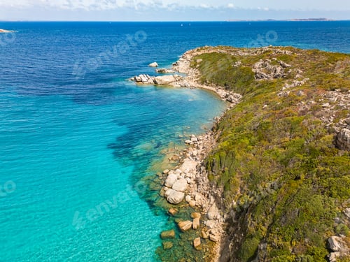Preview: Spiaggia La Marmorata (The Marmorata Beach), Sardinia – Aerial View