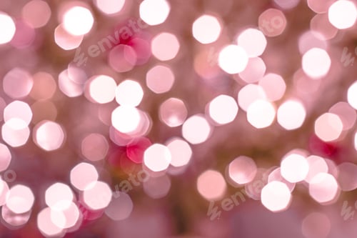 Preview: An abstract pink lights bokeh background