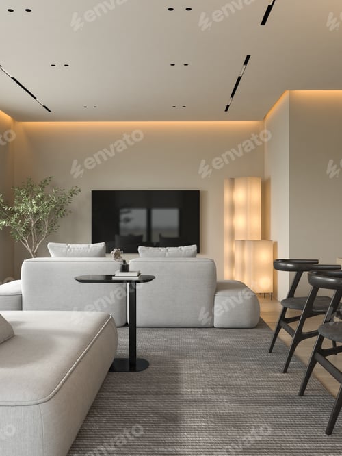Preview: Modern Interior Design with Minimalist Decor and Furniture