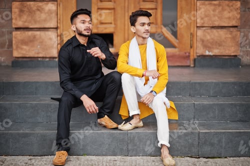 Preview: In indian traditional clothes