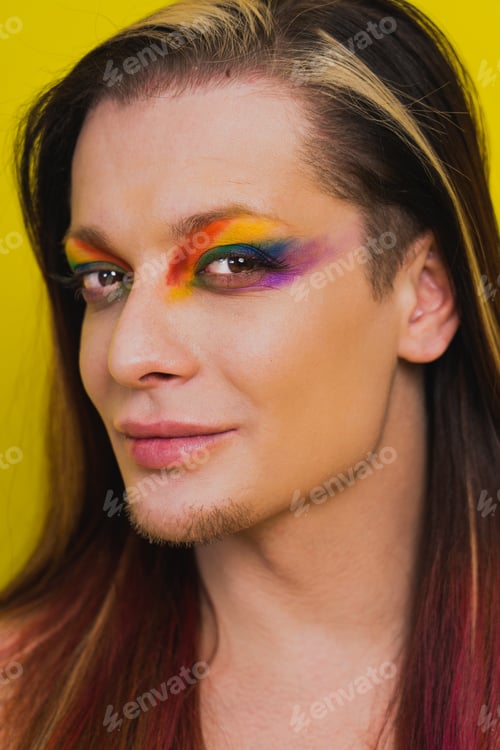 Preview: Transgender man fights for human rights, lgbt concept