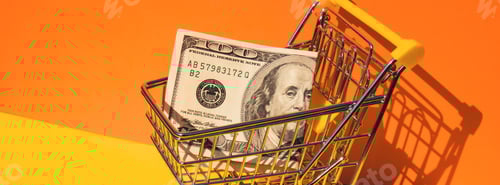 Preview: One Hundred Dollar Bill in a Shopping Cart
