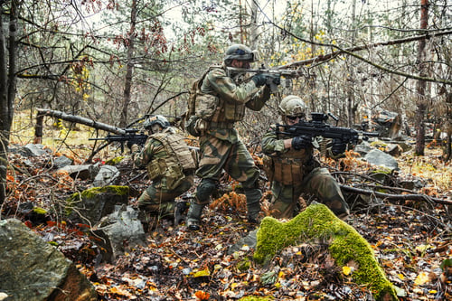 Preview: norwegian soldiers in the forest