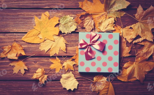 Preview: Gift and leafs