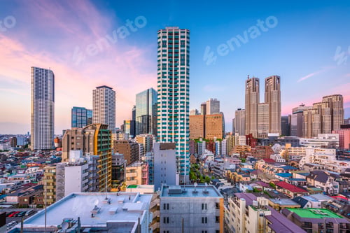 Preview: West Shinjuku, Tokyo Cityscape