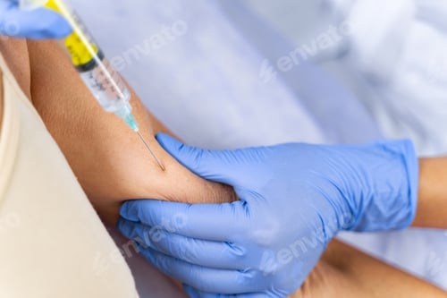 Preview: Caucasian lady undergoing a skin firming treatment