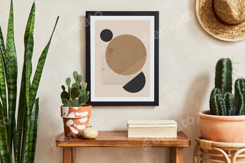 Preview: Creative composition of stylish living room interior
