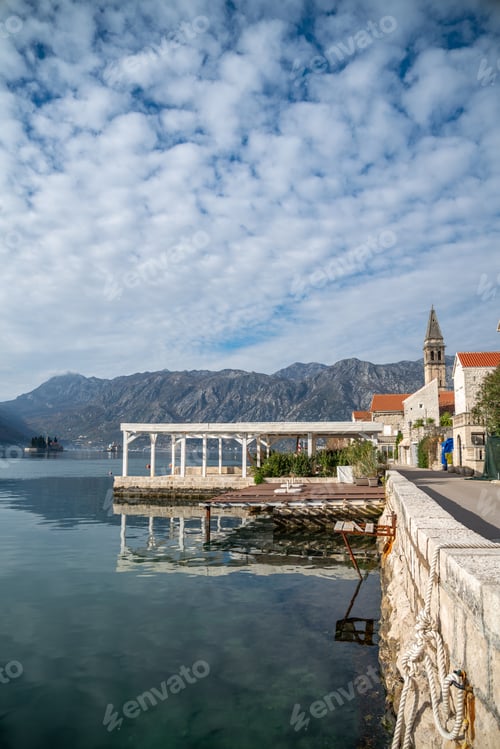 Preview: Scenic view of the Church of Saint Nicholas in Perasta, Montenegro