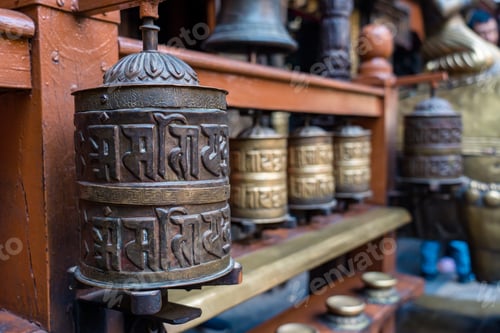Preview: close up view of prayer wheel
