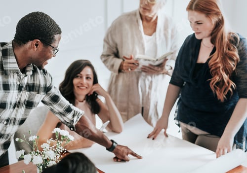 Preview: Diverse business people working together