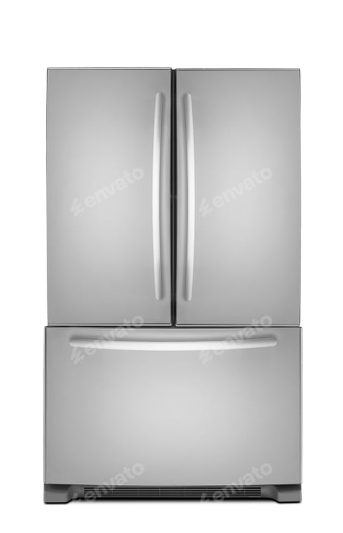 Preview: clipping path of the double door freezer