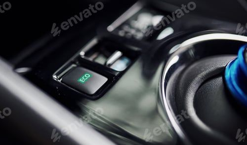 Preview: Close up view of new car's interior. Modern and luxury automobile
