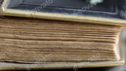 Preview: Closeup shot of a close old book