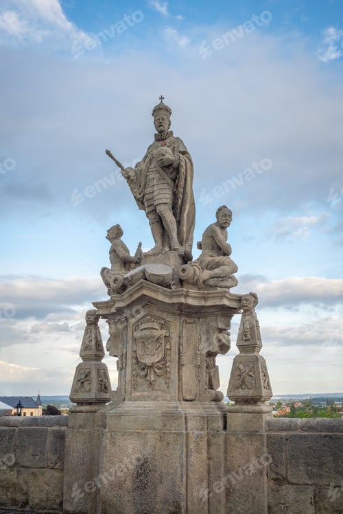 Preview: St. Ferdinand III of Castille Statue at Barborska Street - Kutna Hora, Czech Republic