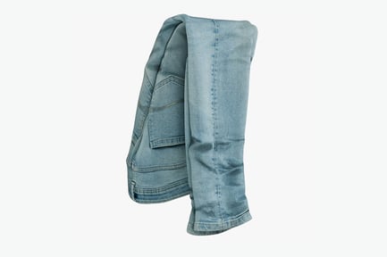 Preview: Folded Blue Jeans Casual Wear
