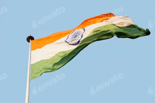 Preview: Wavy Indian Flag, Close-up