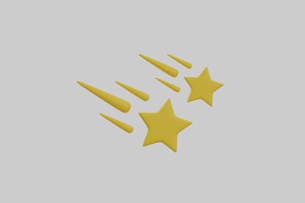 Preview: Cartoon shooting star cluster