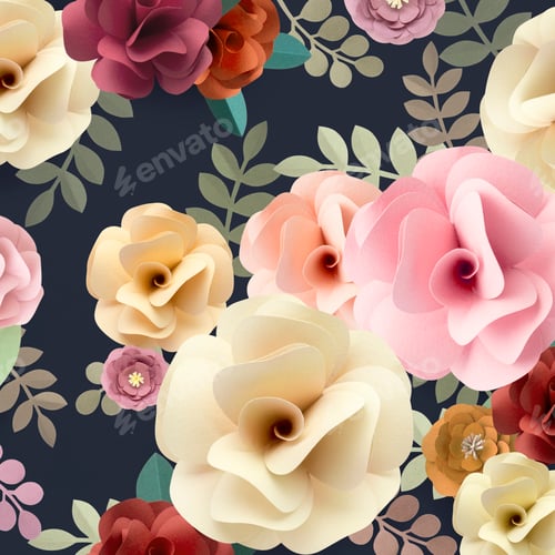 Preview: Rose Pattern Floral Texture Concept