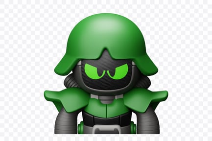 Preview: Futuristic Robot Avatar Jungle Trooper