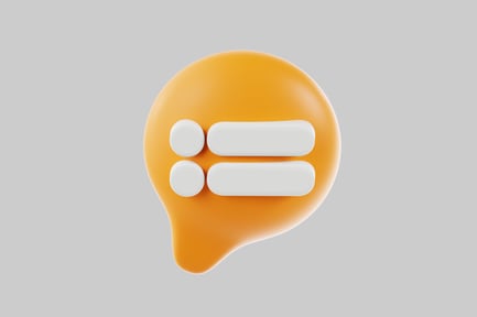 Preview: Abstract orange shape with four white pills