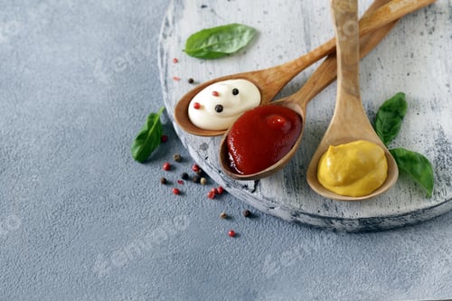 Preview: Ketchup, Mustard and Mayonnaise Sauce