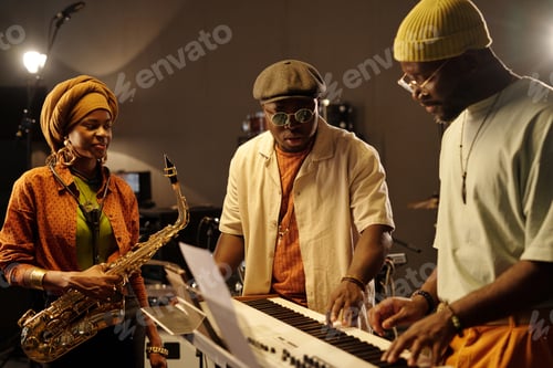 Preview: Musicians Performing in Studio with Instruments