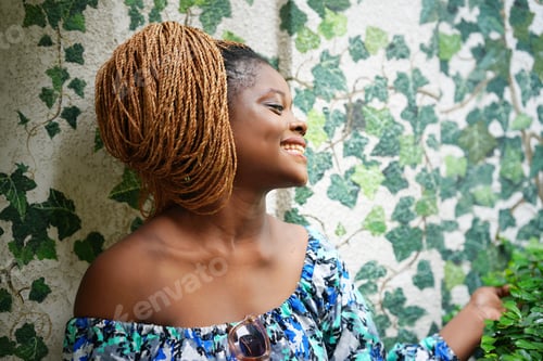 Preview: Young African American woman posing