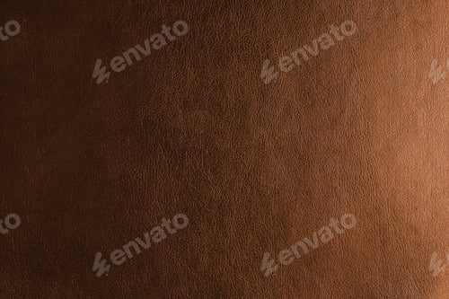 Preview: Glossy structure orange genuine leather with gradient lighting effect, leatharette texture