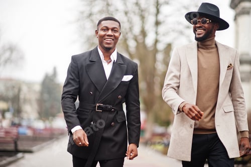 Preview: Two fashion black men