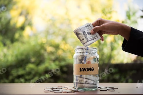 Preview: Savings in a Jar outside in the Sunlight