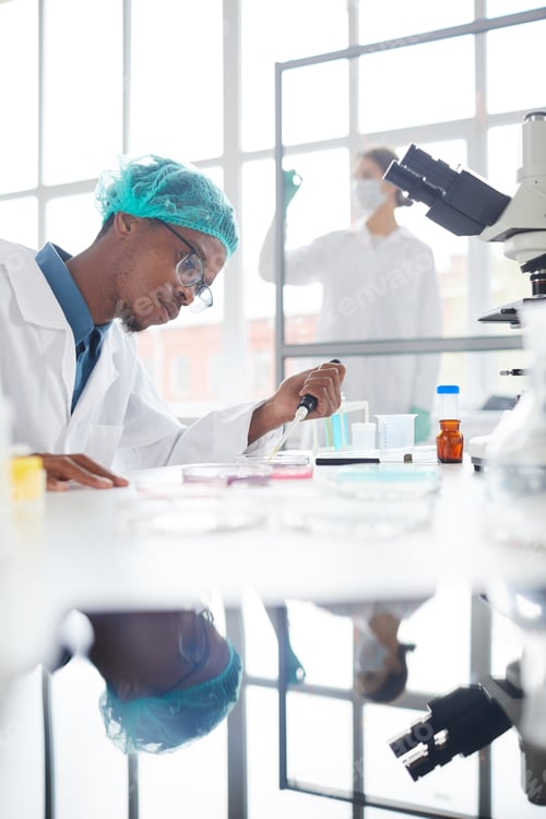 Preview: African Med School Student in Laboratory
