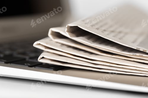 Preview: newspaper close up