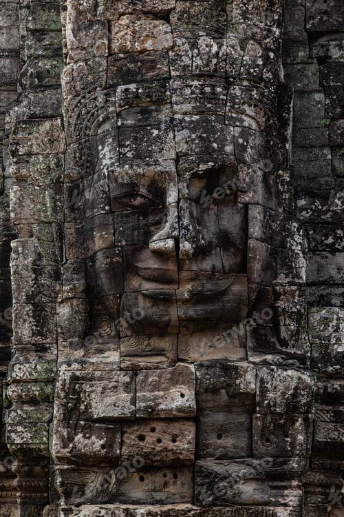Preview: Ruins of Bayon Temple in Angkor wat in Siem Reap, Cambodia