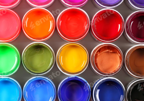 Preview: Bright Colors In Jars Background Image