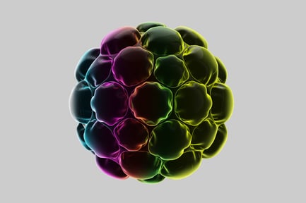 Vorschau: Organische Zellstruktur mit Farbe